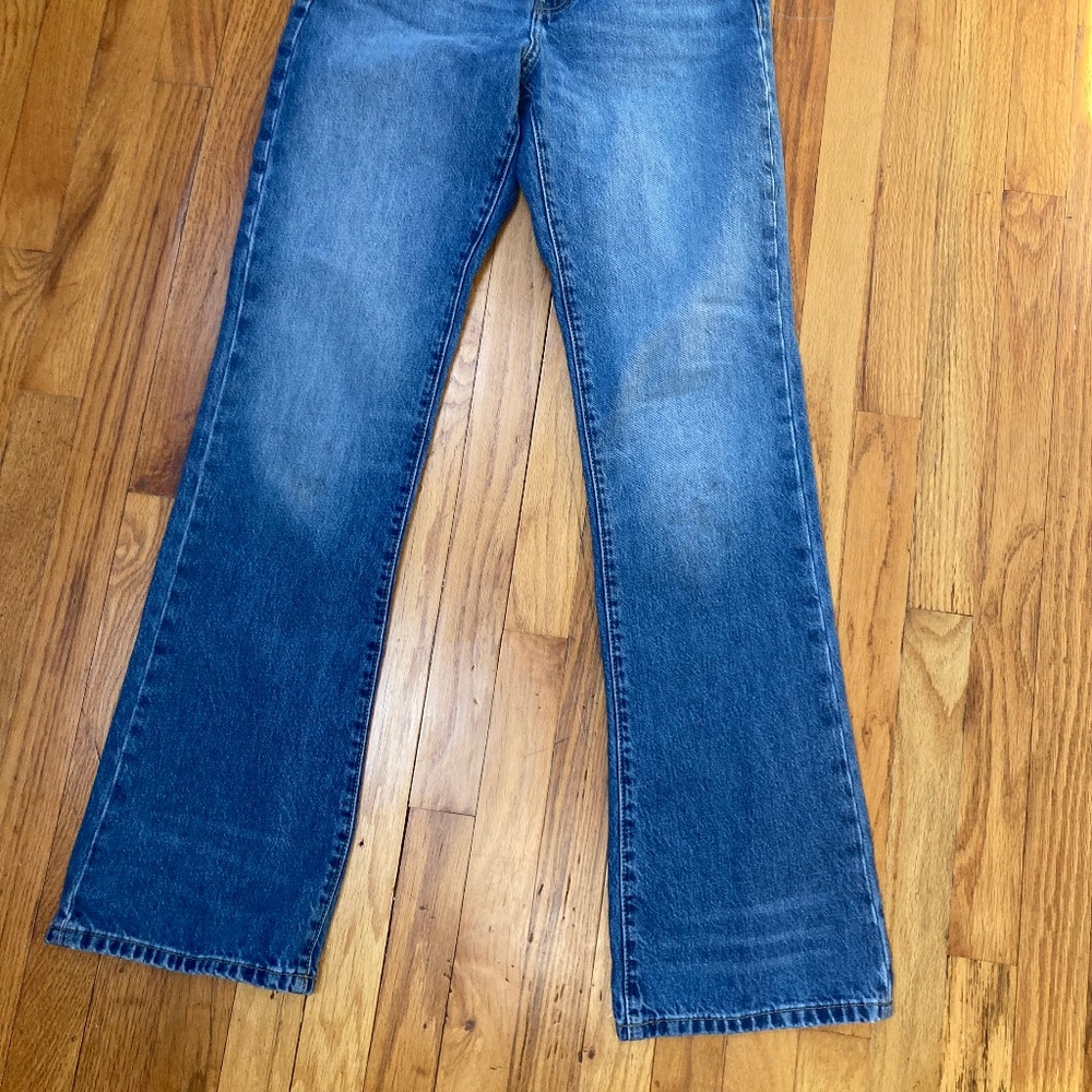 Banana Republic High Rise Relaxed Boot Cut Jean 26 Long Dark Rinse - Picture 7 of 10